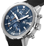 IWC Aquatimer Automatic Chronograph 44mm Blue Dial Black Rubber Strap Watch for Men - IW376805 Authentic Buy Shop Now