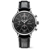 IWC Portofino Chronograph Black Dial Black Leather Strap Watch for Men - IW391008 Authentic Buy Shop Now