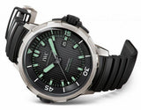 IWC Aquatimer Automatic 2000 Black Dial Black Rubber Strap Watch for Men - IW358002 Authentic Buy Shop Now