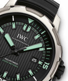 IWC Aquatimer Automatic 2000 Black Dial Black Rubber Strap Watch for Men - IW358002 Authentic Buy Shop Now