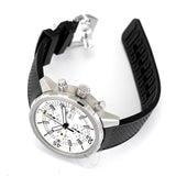 IWC Aquatimer Chronograph White Dial Black Rubber Strap Watch for Men - IW376801 Authentic Buy Shop Now