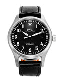 IWC Pilot's Mark XVIII 40mm Black Dial Black Leather Strap Watch for Men - IW327001 Authentic Buy Shop Now