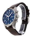 IWC Pilot’s Watch Chronograph Edition “Le Petit Prince” Blue Dial Brown Leather Strap Watch for Men - IW377714 Authentic Buy Shop Now