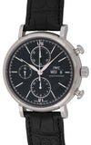 IWC Portofino Chronograph Black Dial Black Leather Strap Watch for Men - IW391008 Authentic Buy Shop Now