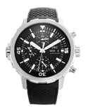 IWC Aquatimer Chronograph Black Dial Black Leather Strap Watch for Men - IW376803 Authentic Buy Shop Now