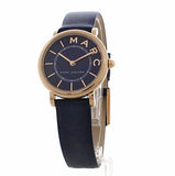 Marc Jacobs Roxy Navy Blue Dial Navy Blue Leather Strap Watch for Women - MJ1539 Authentic Buy Shop Now