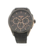 Hugo Boss Onyx Grey Dial Black Leather Strap Watch for Men - 1513366 Authentic Buy Shop Now