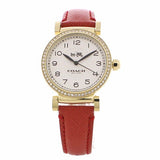 Coach Madison White Dial Red Leather Strap Watch for Women - 14502400 Authentic Buy Shop Now