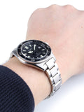 Seiko Prospex Automatic Diver Black Dial Silver Steel Strap Watch For Men - SPB051J1 Authentic Buy Shop Now