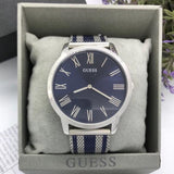 Guess Richmond Blue Dial Two Tone Mesh Bracelet Watch for Men - W1179G1 Authentic Buy Shop Now