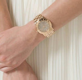 Marc Jacobs Amy Glitz Brown Dial Rose Gold Steel Strap Watch for Women - MBM3221 Authentic Buy Shop Now