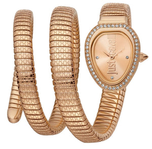 Just Cavalli Doppio Rose Gold Dial Rose Gold Steel Strap Watch for Women - JC1L163M0035 Authentic Buy Shop Now
