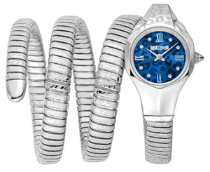 Just Cavalli Ravenna Blue Dial Silver Steel Strap Watch for Women - JC1L271M0015 Authentic Buy Shop Now