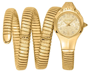 Just Cavalli Ravenna Gold Dial Gold Steel Strap Watch for Women - JC1L271M0025 Authentic Buy Shop Now