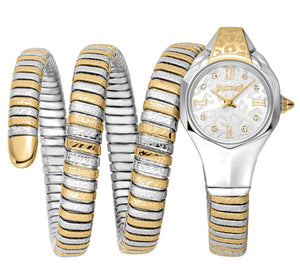Just Cavalli Ravenna Silver Dial Two Tone Steel Strap Watch for Women - JC1L271M0055 Authentic Buy Shop Now
