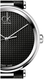 Calvin Klein Sight Black Dial Black Leather Strap Watch for Men - K1S21102 Authentic Buy Shop Now