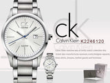Calvin Klein Bold Silver Dial Silver Steel Strap Watch for Men - K2246120 Authentic Buy Shop Now