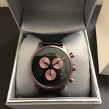 Calvin Klein City Chronograph Black Dial Black Leather Strap Watch for Men - K2G17TC1 Authentic Buy Shop Now