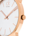Calvin Klein City Silver Dial Brown Leather Strap Watch For Men - K2G21629 Authentic Buy Shop Now