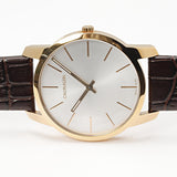 Calvin Klein City White Dial Brown Leather Strap Watch for Men - K2G21629 Authentic Buy Shop Now