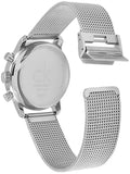 Calvin Klein City Chronograph White Dial Silver Mesh Bracelet Watch for Men - K2G27126 Authentic Buy Shop Now