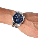Calvin Klein City Chronograph Blue Dial Silver Steel Strap Watch for Men - K2G2714N Authentic Buy Shop Now