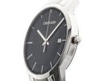 Calvin Klein City Black Dial Silver Steel Strap Watch for Men - K2G2G14C Authentic Buy Shop Now