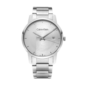 Calvin Klein City Chronograph Silver Dial Silver Steel Strap Watch for Men - K2G2G14X Authentic Buy Shop Now