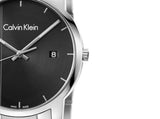 Calvin Klein City Chronograph Black Dial Silver Steel Strap Watch for Men - K2G2G14Y Authentic Buy Shop Now