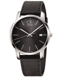 Calvin Klein City Quartz Black Dial Black Leather Strap Watch for Men - K2G2G1C3 Authentic Buy Shop Now