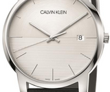 Calvin Klein City White Dial Black Leather Strap Watch for Men - K2G2G1CD Authentic Buy Shop Now