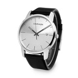 Calvin Klein City White Dial Black Leather Strap Watch for Men - K2G2G1CD Authentic Buy Shop Now
