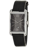 Calvin Klein Window Black Dial Black Leather Strap Watch for Men - K2M23107 Authentic Buy Shop Now