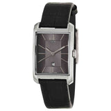 Calvin Klein Window Black Dial Black Leather Strap Watch for Men - K2M23107 Authentic Buy Shop Now