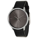 Calvin Klein Accent Black Dial Black Leather Strap Watch for Men - K2Y2X1C3 Authentic Buy Shop Now