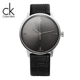 Calvin Klein Accent Black Dial Black Leather Strap Watch for Men - K2Y2X1CU Authentic Buy Shop Now
