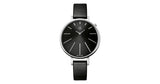 Calvin Klein Equal Black Dial Black Leather Strap Watch for Women - K3E231C1 Authentic Buy Shop Now
