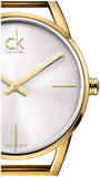 Calvin Klein Stately Silver Dial Gold Steel Strap Watch for Women - K3G23526 Authentic Buy Shop Now