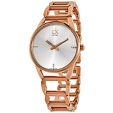 Calvin Klein Stately White Dial Gold Steel Strap Watch for Women - K3G2362W Authentic Buy Shop Now