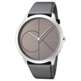 Calvin Klein Minimal Black Dial Black Leather Strap Watch for Men - K3M211C3 Authentic Buy Shop Now