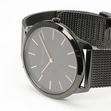 Calvin Klein Minimal Black Dial Black Mesh Bracelet Watch for Men - K3M21421 Authentic Buy Shop Now