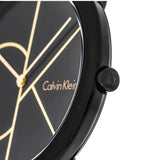 Calvin Klein Minimal Black Dial Black Mesh Bracelet Watch for Men - K3M214X1 Authentic Buy Shop Now