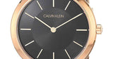 Calvin Klein Minimal Black Dial Rose Gold Mesh Bracelet Watch for Women - K3M2262Y Authentic Buy Shop Now