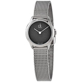 Calvin Klein Minimal Grey Dial Silver Mesh Bracelet Watch for Women - K3M2312X Authentic Buy Shop Now