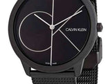 Calvin Klein Minimal Black Dial Black Mesh Bracelet Watch for Men - K3M5145X Authentic Buy Shop Now