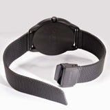 Calvin Klein Minimal Black Dial Black Mesh Bracelet Watch for Men - K3M514B1 Authentic Buy Shop Now