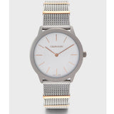 Calvin Klein Minimal Silver Dial Silver Mesh Strap Watch For Men - K3M521Y6 Authentic Buy Shop Now