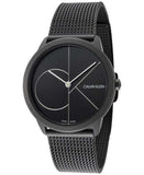 Calvin Klein Minimal Black Dial Black Mesh Bracelet Watch for Women - K3M5245X Authentic Buy Shop Now