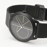 Calvin Klein Minimal Black Dial Black Mesh Bracelet Watch for Women - K3M5245X Authentic Buy Shop Now