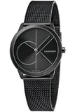 Calvin Klein Minimal Black Dial Black Mesh Bracelet Watch for Women - K3M5245X Authentic Buy Shop Now